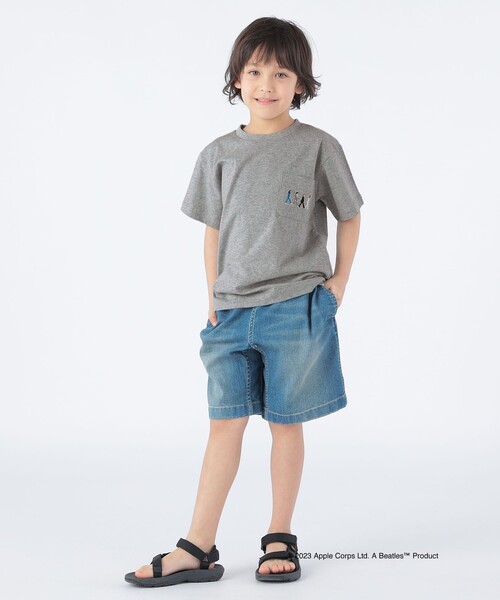 The Beatles（ザビートルズ）の「SHIPS KIDS: 100～130cm /〈家族おそろい〉【THE BEATLES】TEE（Tシャツ/カットソー・キッズ・クリーム/オフホワイト/グレー/ライトブルー/ネイビー・100/110/120/130）」の15枚目の写真