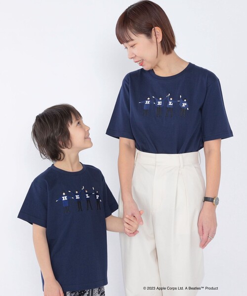 The Beatles（ザビートルズ）の「SHIPS KIDS: 100～130cm /〈家族おそろい〉【THE BEATLES】TEE（Tシャツ/カットソー・キッズ・クリーム/オフホワイト/グレー/ライトブルー/ネイビー・100/110/120/130）」の19枚目の写真