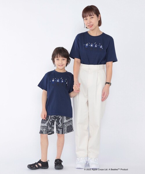 The Beatles（ザビートルズ）の「SHIPS KIDS: 100～130cm /〈家族おそろい〉【THE BEATLES】TEE（Tシャツ/カットソー・キッズ・クリーム/オフホワイト/グレー/ライトブルー/ネイビー・100/110/120/130）」の21枚目の写真