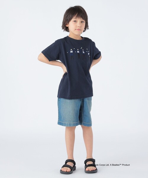 The Beatles（ザビートルズ）の「SHIPS KIDS: 100～130cm /〈家族おそろい〉【THE BEATLES】TEE（Tシャツ/カットソー・キッズ・クリーム/オフホワイト/グレー/ライトブルー/ネイビー・100/110/120/130）」の22枚目の写真