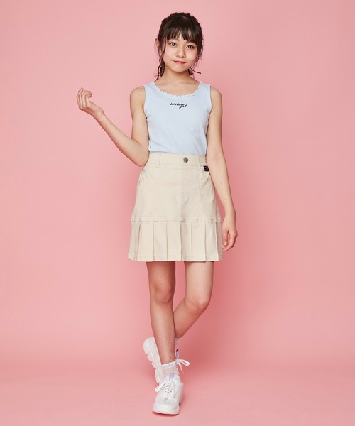 JENNI love(ジェニィラブ)の「リブカーデ&タンクトップセット(カーディガン/ボレロ・キッズ・サックスブルー/ブラック/アイボリー・130cm/140cm/150cm/160cm)」の12枚目の写真