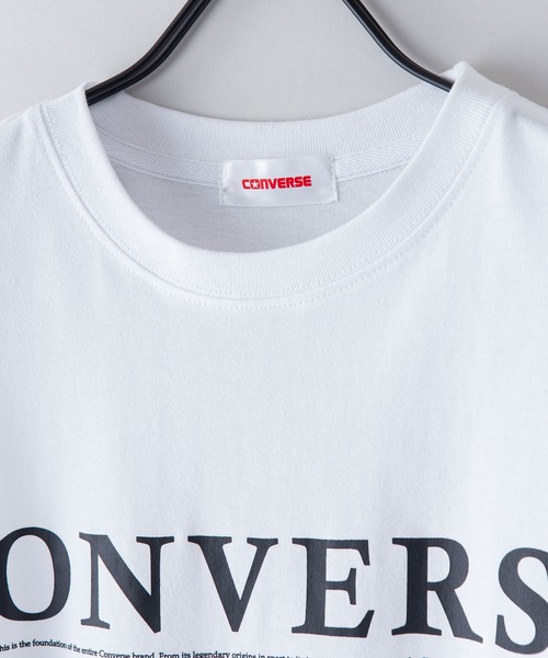 CONVERSE(コンバース)の「【CONVERSE/コンバース】なこなこカップル コラボ スリットフレンチスリーブTシャツ(Tシャツ/カットソー・レディース・グレー/ホワイト/ブラック・MEDIUM/LARGE)」の7枚目の写真