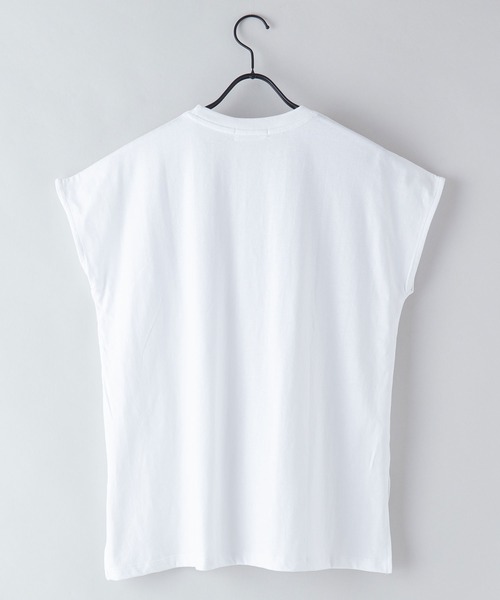 CONVERSE(コンバース)の「【CONVERSE/コンバース】なこなこカップル コラボ スリットフレンチスリーブTシャツ(Tシャツ/カットソー・レディース・グレー/ホワイト/ブラック・MEDIUM/LARGE)」の11枚目の写真