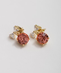 【LINFA】ゆらゆらビジューリボンピアス