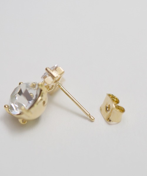 LINFA (リンファ)の「【LINFA】ゆらゆらビジューリボンピアス(ピアス(両耳用)・レディース・シルバー/ベージュ/ブラック/ブルー/レッド/グリーン/イエロー/ホワイト/ピンク・FREE)」の19枚目の写真