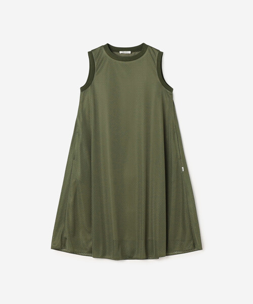 GYMPHLEX(ジムフレックス)の「Gymphlex | ノースリーブメッシュワンピース WOMEN(ワンピース・レディース・ブラック/ネイビー/オリーブ・12)」の16枚目の写真