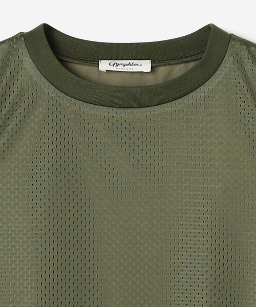 GYMPHLEX(ジムフレックス)の「Gymphlex | ノースリーブメッシュワンピース WOMEN(ワンピース・レディース・ブラック/ネイビー/オリーブ・12)」の7枚目の写真