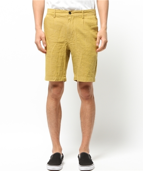 OUTLET（アウトレット）の「【Ciaopanic】C/Lツイルワンタックショーツ（その他パンツ・メンズ・マスタード・SMALL/MEDIUM）」の10枚目の写真