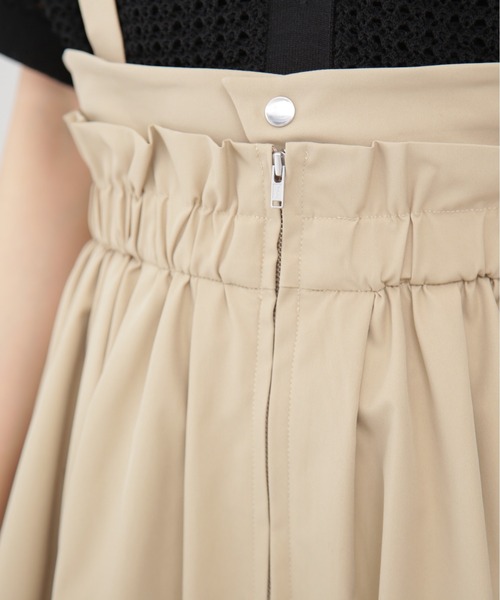 N.（N. Natural Beauty Basic）（エヌエヌナチュラルビューティーベーシック）の「◆サス付ギャザースカート（ワンピース・レディース・ブラック/ベージュ・MEDIUM）」の14枚目の写真