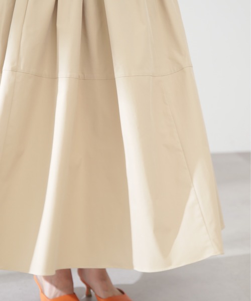 N.（N. Natural Beauty Basic）（エヌエヌナチュラルビューティーベーシック）の「◆サス付ギャザースカート（ワンピース・レディース・ブラック/ベージュ・MEDIUM）」の21枚目の写真