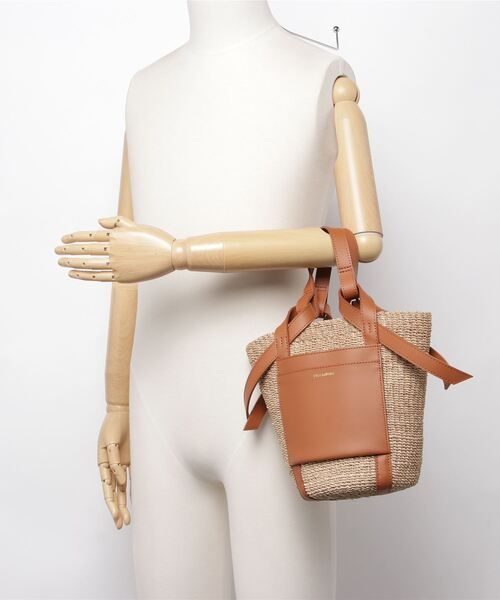 VIOLAd'ORO（ヴィオラドーロ）の「VIOLAd’ORO (ヴィオラドーロ) ファインアバカBAG/MIRO/v-8593（ハンドバッグ・レディース・ブラック/キャメル・F）」の6枚目の写真