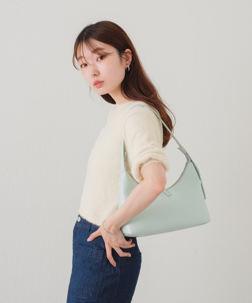 Kastane(カスタネ)の「ハーフムーンBAG(ハンドバッグ・レディース・ブラック/ピンク/アイボリー/ミント・FREE)」の14枚目の写真