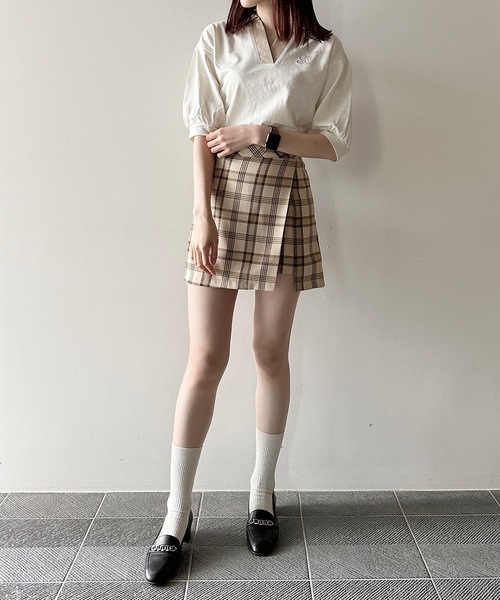 one way(ワンウェイ)の「ポロ襟トップス(Tシャツ/カットソー・レディース・グレー/ホワイト/レッド/ブラック・FREE)」の9枚目の写真