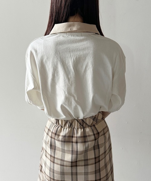 one way(ワンウェイ)の「ポロ襟トップス(Tシャツ/カットソー・レディース・グレー/ホワイト/レッド/ブラック・FREE)」の12枚目の写真