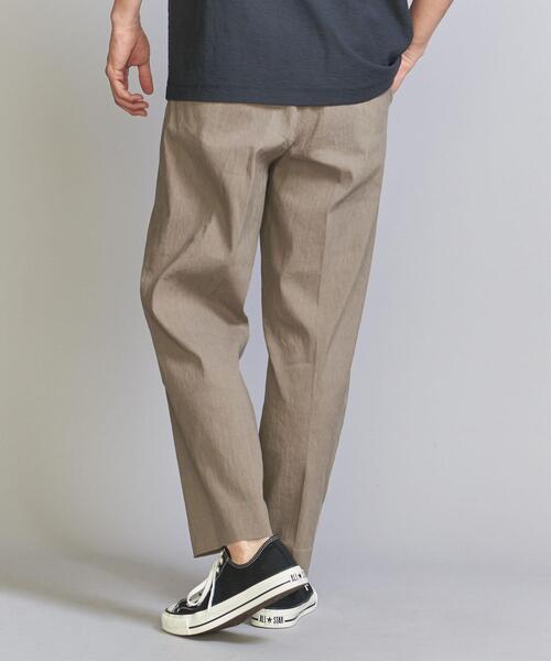 BEAUTY&YOUTH UNITED ARROWS(ビューティーアンドユースユナイテッドアローズ)の「ハイブリッドリネン 2タック パンツ(スラックス・メンズ・ナチュラル/ブラック/ブラウン・S/M/L/XL)」の4枚目の写真