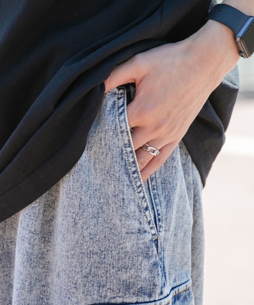 WEGO(ウィゴー)の「WEGO/デニムカーゴパンツ(カーゴパンツ・メンズ・スカイブルー/ブラック・MEDIUM/LARGE)」の19枚目の写真