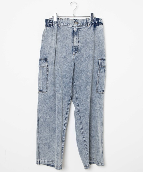 WEGO(ウィゴー)の「WEGO/デニムカーゴパンツ(カーゴパンツ・メンズ・スカイブルー/ブラック・MEDIUM/LARGE)」の15枚目の写真