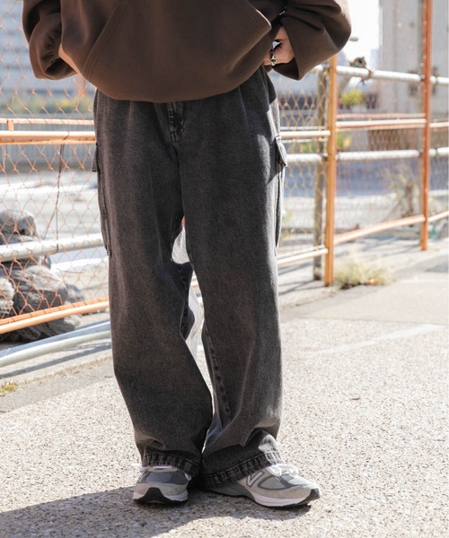 WEGO(ウィゴー)の「WEGO/デニムカーゴパンツ(カーゴパンツ・メンズ・スカイブルー/ブラック・MEDIUM/LARGE)」の20枚目の写真