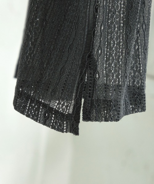 EMMA CLOTHES（エマクローズ）の「オーバーサイズオープンカラーレースS/Sシャツ EMMA CLOTHES 2023SS（シャツ/ブラウス・メンズ・ブラック/アイボリー/チャコール・M/L）」の18枚目の写真