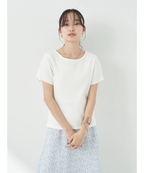 earth music&ecology（アースミュージックアンドエコロジー）の「半袖リブプルオーバー（Tシャツ/カットソー・レディース・ブルー系その他/ブラック/オフホワイト/オレンジ系その他・S/M）」の20枚目の写真