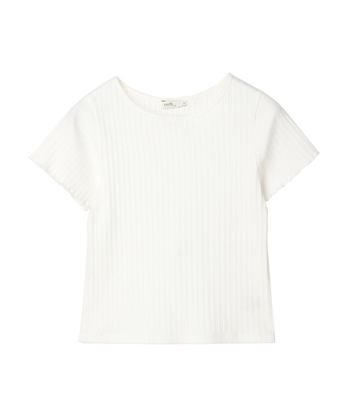 earth music&ecology（アースミュージックアンドエコロジー）の「半袖リブプルオーバー（Tシャツ/カットソー・レディース・ブルー系その他/ブラック/オフホワイト/オレンジ系その他・S/M）」の19枚目の写真