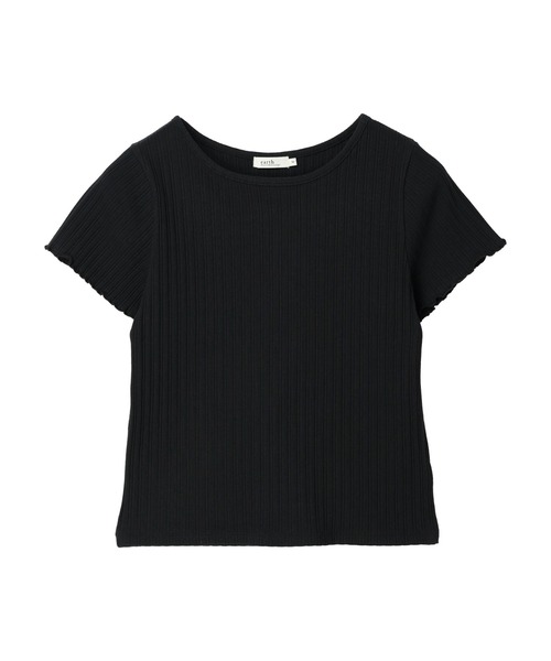 earth music&ecology（アースミュージックアンドエコロジー）の「半袖リブプルオーバー（Tシャツ/カットソー・レディース・ブルー系その他/ブラック/オフホワイト/オレンジ系その他・S/M）」の14枚目の写真