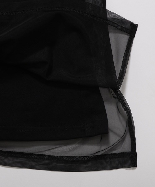 LEPSIM(レプシィム)の「チュールレイヤーライクノースリ 199641(Tシャツ/カットソー・レディース・ブラウン/オフホワイト/ブラック・FREE)」の22枚目の写真