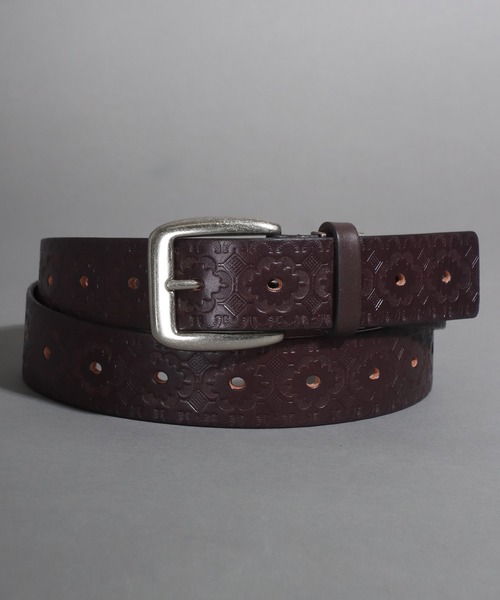 SOMETHING（サムシング）の「SOMETHING クラウド クラフト レザーベルト（ベルト・レディース・ブラック/ダークブラウン/ネイビー/キャメル・FREE）」の3枚目の写真