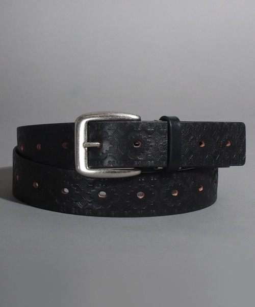 SOMETHING（サムシング）の「SOMETHING クラウド クラフト レザーベルト（ベルト・レディース・ブラック/ダークブラウン/ネイビー/キャメル・FREE）」の2枚目の写真