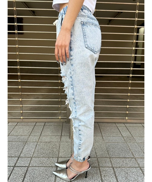 EGOIST（エゴイスト）の「ダメージジョガーパンツII（デニムパンツ・レディース・ブルー・S/M）」の15枚目の写真