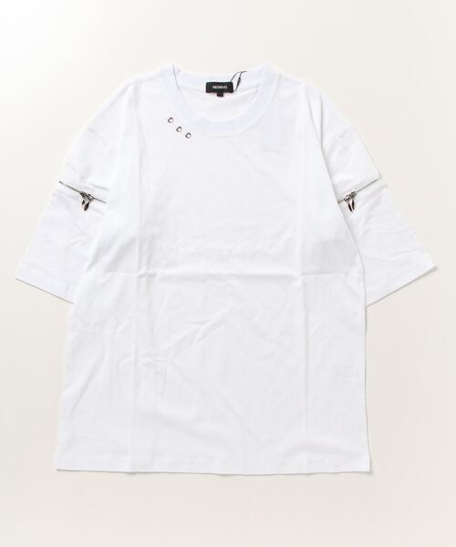 REGIEVO 袖ファスナー２WAYTシャツ 半袖（Tシャツ/カットソー）｜REGIEVO（レジエボ）