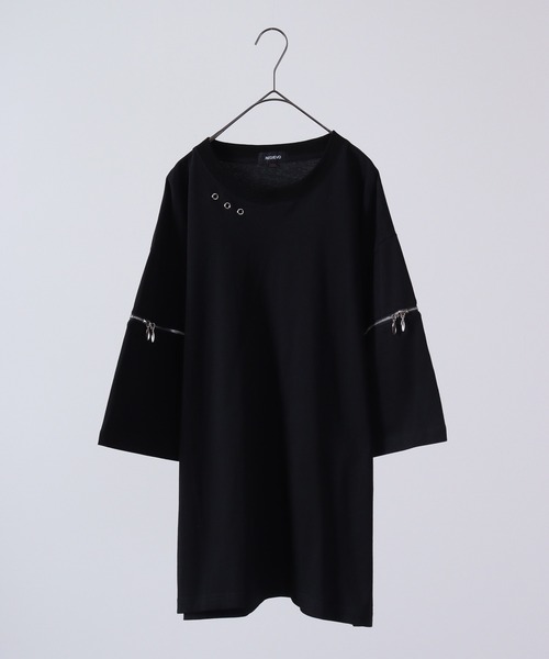 REGIEVO 袖ファスナー2WAYTシャツ 半袖(Tシャツ/カットソー)|REGIEVO(レジエボ) REGIEVO 袖ファスナー2WAYTシャツ 半袖(Tシャツ/カットソー)|REGIEVO(レジエボ)