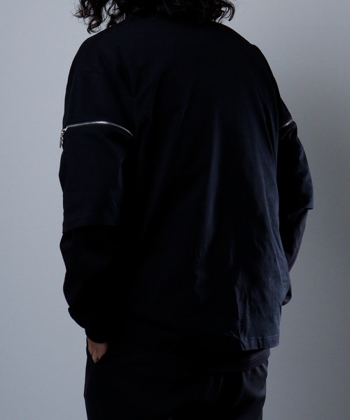 REGIEVO 袖ファスナー2WAYTシャツ 半袖(Tシャツ/カットソー)|REGIEVO(レジエボ) REGIEVO 袖ファスナー2WAYTシャツ 半袖(Tシャツ/カットソー)|REGIEVO(レジエボ)