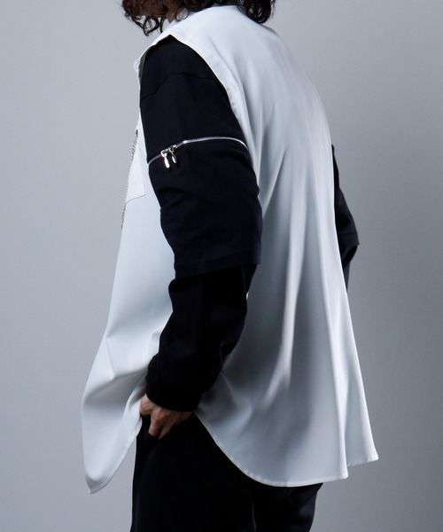 REGIEVO 袖ファスナー2WAYTシャツ 半袖(Tシャツ/カットソー)|REGIEVO(レジエボ) REGIEVO 袖ファスナー2WAYTシャツ 半袖(Tシャツ/カットソー)|REGIEVO(レジエボ)