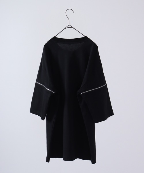 REGIEVO 袖ファスナー2WAYTシャツ 半袖(Tシャツ/カットソー)|REGIEVO(レジエボ) REGIEVO 袖ファスナー2WAYTシャツ 半袖(Tシャツ/カットソー)|REGIEVO(レジエボ)