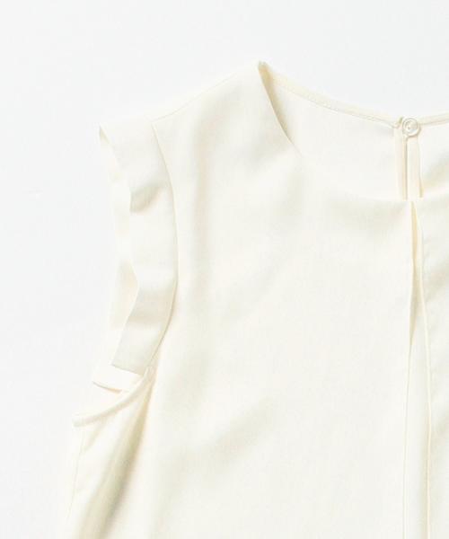 Demi-Luxe BEAMS（デミルクス ビームス）の「Demi-Luxe BEAMS / シフォン コンビ チュニック（シャツ/ブラウス・レディース・オフホワイト/ミント・36/38）」の9枚目の写真