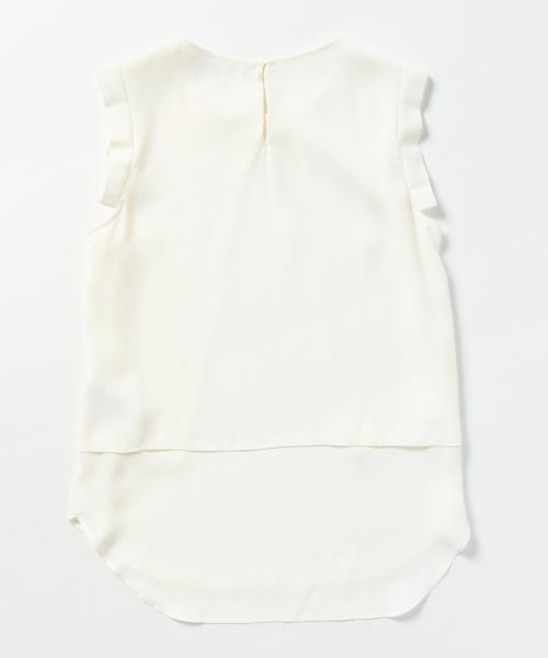 Demi-Luxe BEAMS（デミルクス ビームス）の「Demi-Luxe BEAMS / シフォン コンビ チュニック（シャツ/ブラウス・レディース・オフホワイト/ミント・36/38）」の11枚目の写真