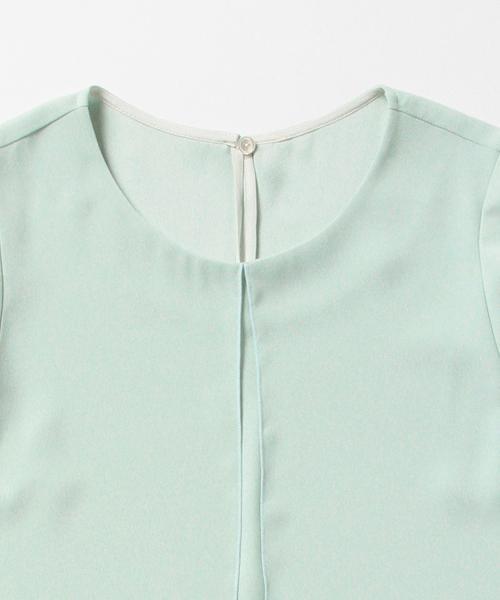 Demi-Luxe BEAMS（デミルクス ビームス）の「Demi-Luxe BEAMS / シフォン コンビ チュニック（シャツ/ブラウス・レディース・オフホワイト/ミント・36/38）」の3枚目の写真