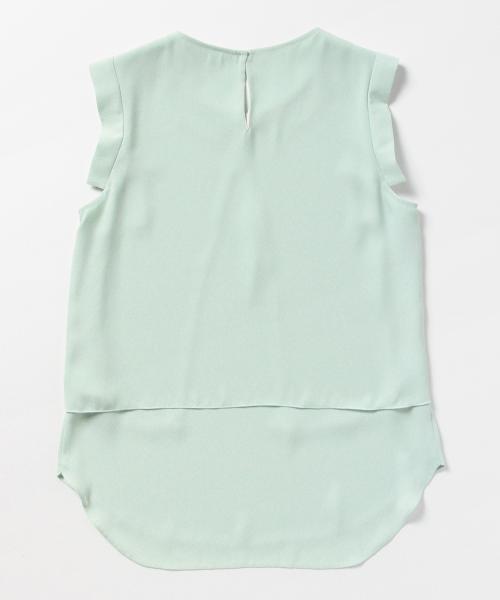 Demi-Luxe BEAMS（デミルクス ビームス）の「Demi-Luxe BEAMS / シフォン コンビ チュニック（シャツ/ブラウス・レディース・オフホワイト/ミント・36/38）」の12枚目の写真
