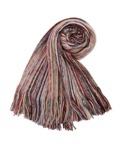 BEAMS（ビームス）の「BEAMS / ラッセル編み マフラー（マフラー・メンズ・グレー/チャコールグレー/ブラック/レッド/ワイン・ONE SIZE）」の22枚目の写真