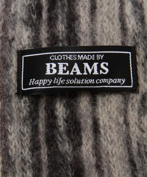 BEAMS（ビームス）の「BEAMS / ラッセル編み マフラー（マフラー・メンズ・グレー/チャコールグレー/ブラック/レッド/ワイン・ONE SIZE）」の14枚目の写真