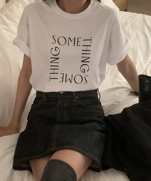 VitaFelice（ヴィータフェリーチェ）の「ロゴTシャツ半袖（Tシャツ/カットソー・レディース・ホワイト/ブラック・FREE）」の7枚目の写真