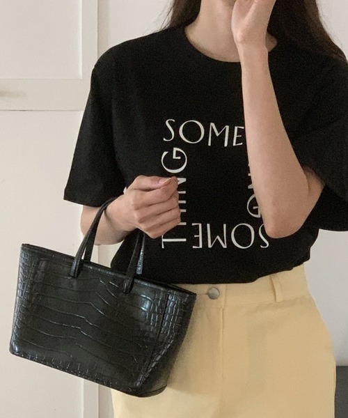 VitaFelice（ヴィータフェリーチェ）の「ロゴTシャツ半袖（Tシャツ/カットソー・レディース・ホワイト/ブラック・FREE）」の8枚目の写真