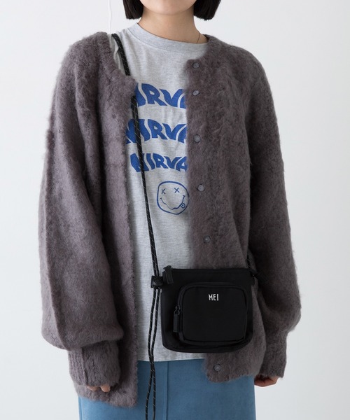 MEI（メイ）の「【MEI/メイ】ミニショルダーバッグ（ショルダーバッグ・レディース・ベージュ/ブラック/オレンジ/グレー・F）」の6枚目の写真