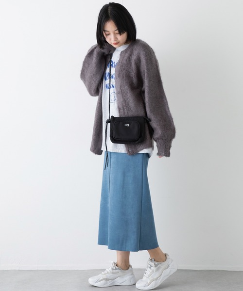 MEI（メイ）の「【MEI/メイ】ミニショルダーバッグ（ショルダーバッグ・レディース・ベージュ/ブラック/オレンジ/グレー・F）」の8枚目の写真