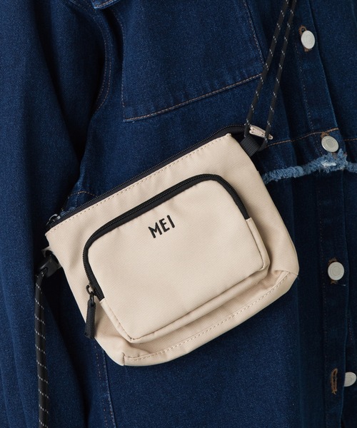 MEI（メイ）の「【MEI/メイ】ミニショルダーバッグ（ショルダーバッグ・レディース・ベージュ/ブラック/オレンジ/グレー・F）」の9枚目の写真