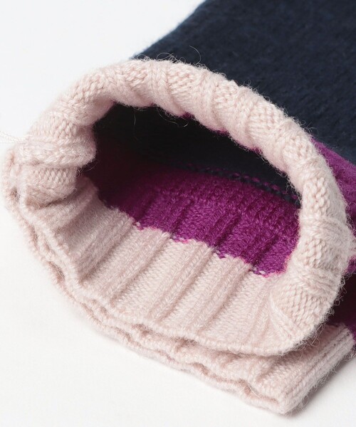 ANAYI（アナイ）の「配色ニットグローブ（手袋・レディース・ホワイト系その他/ブルー系その他・FREE）」の10枚目の写真