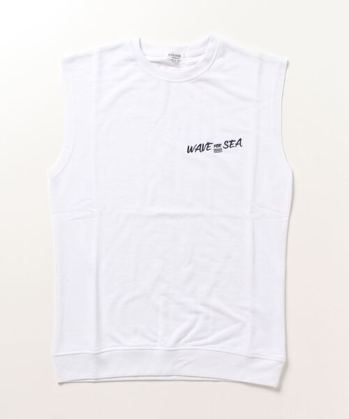 EVOLUTION(エボリューション)の「夏に最適なノースリーブベスト ノースリーブTシャツ(Tシャツ/カットソー・メンズ・オフホワイト/ブラック/ライトグレー・MEDIUM/LARGE/X-LARGE)」の2枚目の写真
