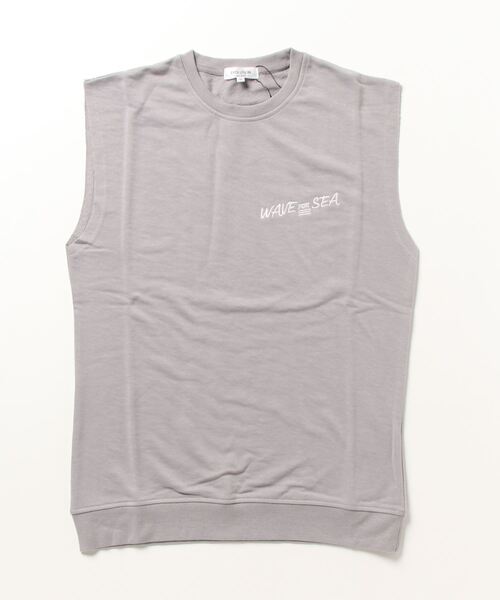 EVOLUTION(エボリューション)の「夏に最適なノースリーブベスト ノースリーブTシャツ(Tシャツ/カットソー・メンズ・オフホワイト/ブラック/ライトグレー・MEDIUM/LARGE/X-LARGE)」の1枚目の写真
