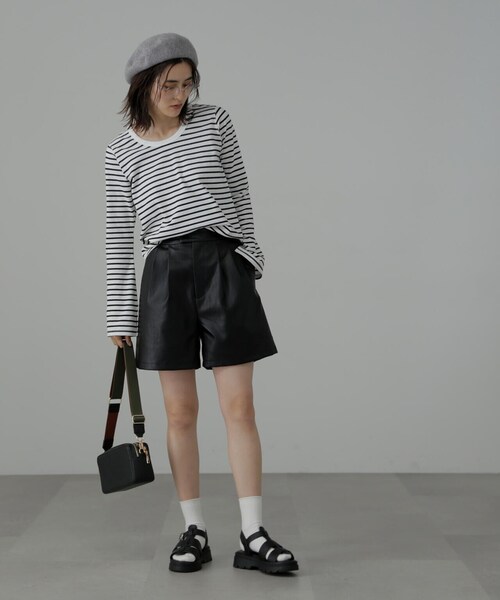 FREE'S MART（フリーズマート）の「◆【低身長サイズ/Sシリーズ対応】合皮ショートパンツ（その他パンツ・レディース・ブラック・X-SMALL/SMALL/MEDIUM）」の21枚目の写真